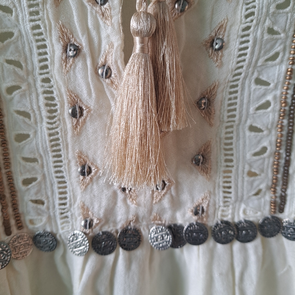 Abercrombie & Fitch Ivory Boho Blouse - Picture 4 of 5